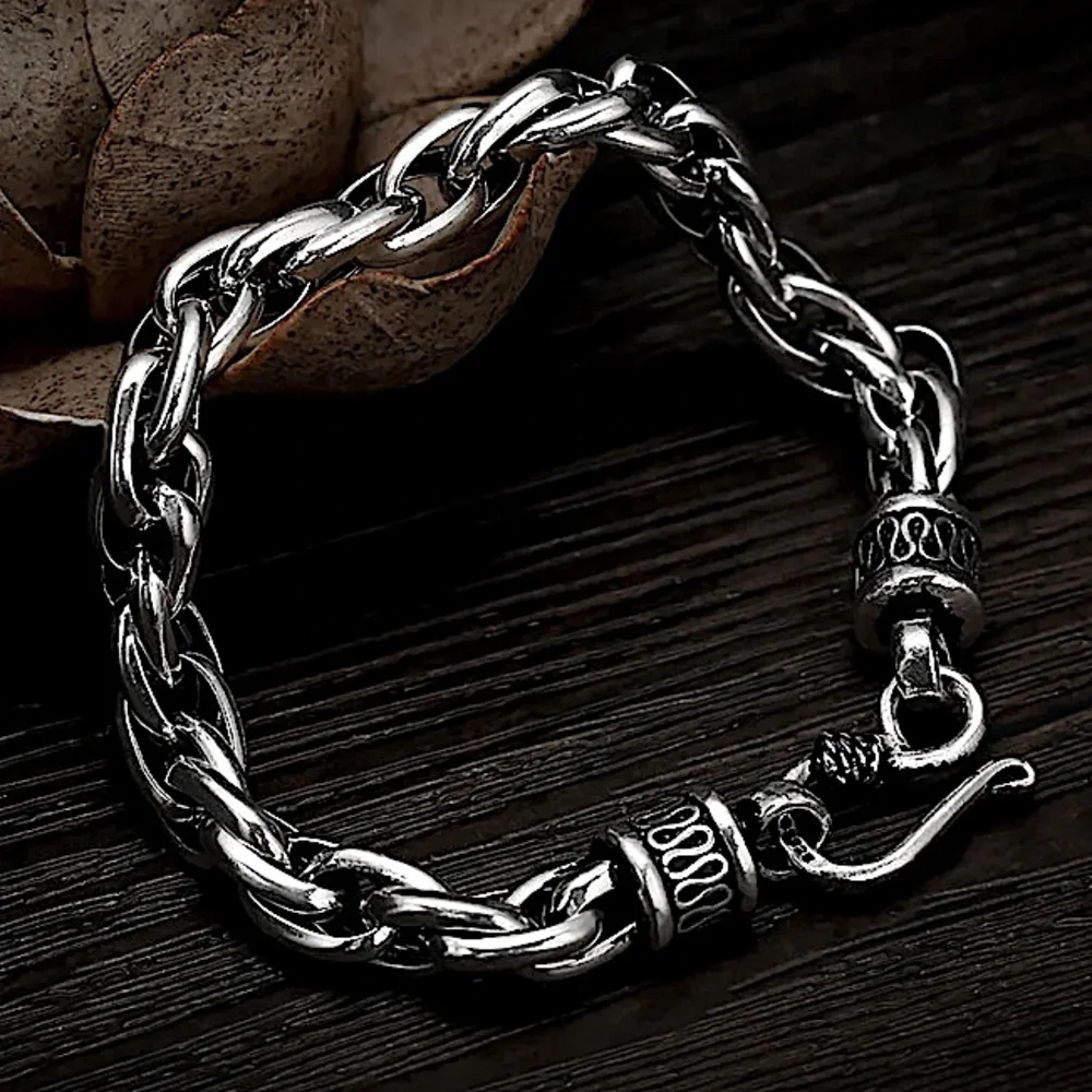 STAINLESS STEEL 10” BRAIDED BRACELET CUSTOMIZED BRACELET